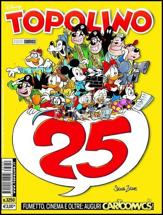 TOPOLINO LIBRETTO #  3250 - VARIANT CARTOOMICS 25° SILVIA ZICHE